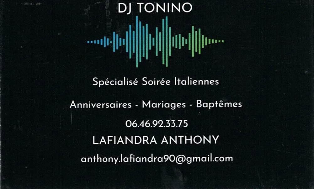 DJ Tonino — soirées italiennes, anniversaires, mariages et baptêmes
