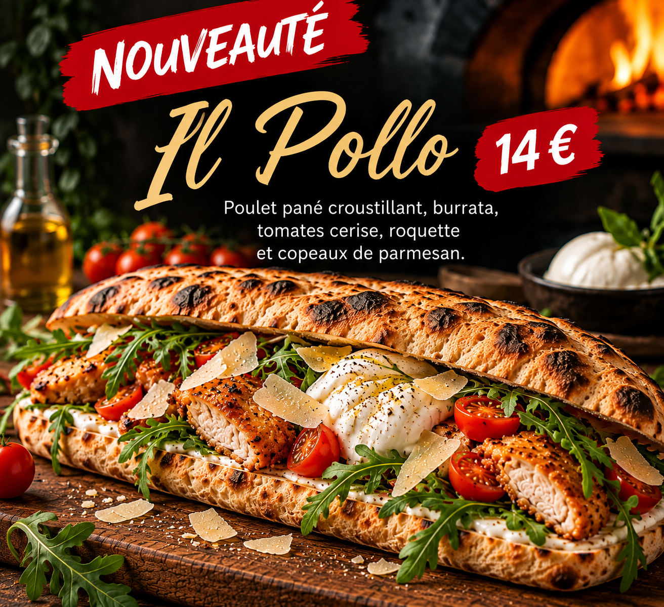 Nouveauté Panuozzo Il Pollo